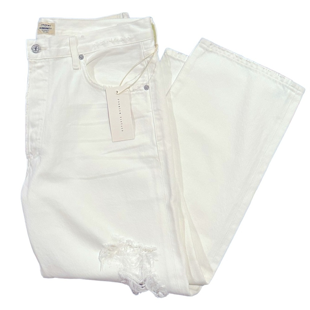Citizens of Humanity Emery High Rise Relaxed Crop Jeans Moonstone NWT NEW 30 - Picture 3 of 12